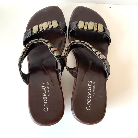 COCONUTS “Mojo” Embellished Wedge Sandals—SZ. 8.5 - Picture 8 of 15